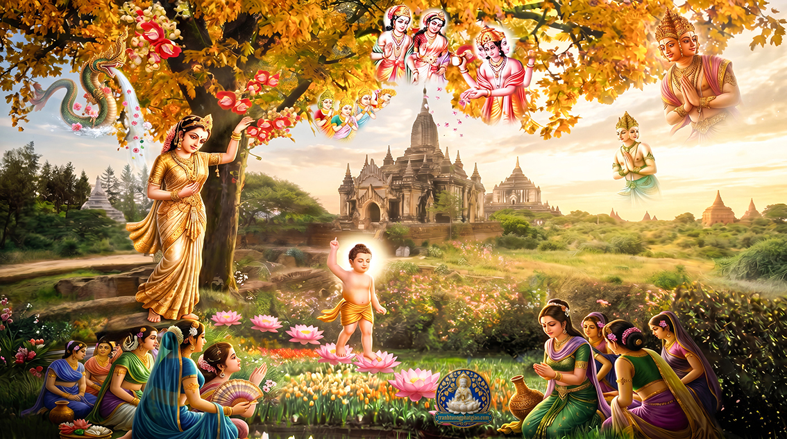 Tranh vườn Lâm Tỳ Ni (102)